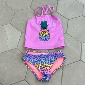 Cat & Jack two piece pineapple swimsuit